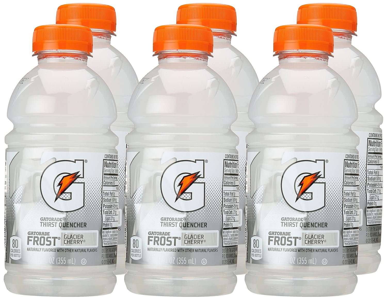 Gatorade Glacier Cherry Thirst Quencher, 12 Fl Oz Bottles, 6 Pack