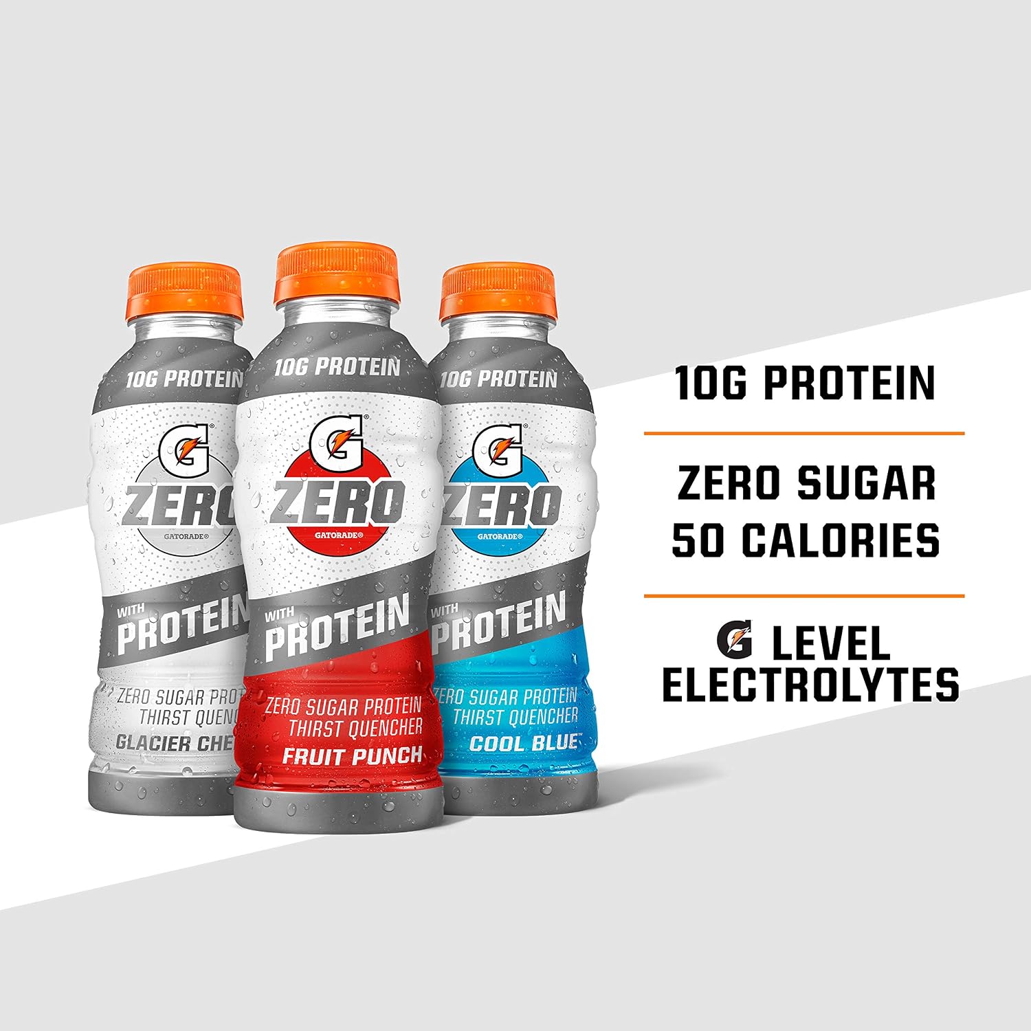 Gatorade G Zero + Protein 16.9oz Glacier Cherry