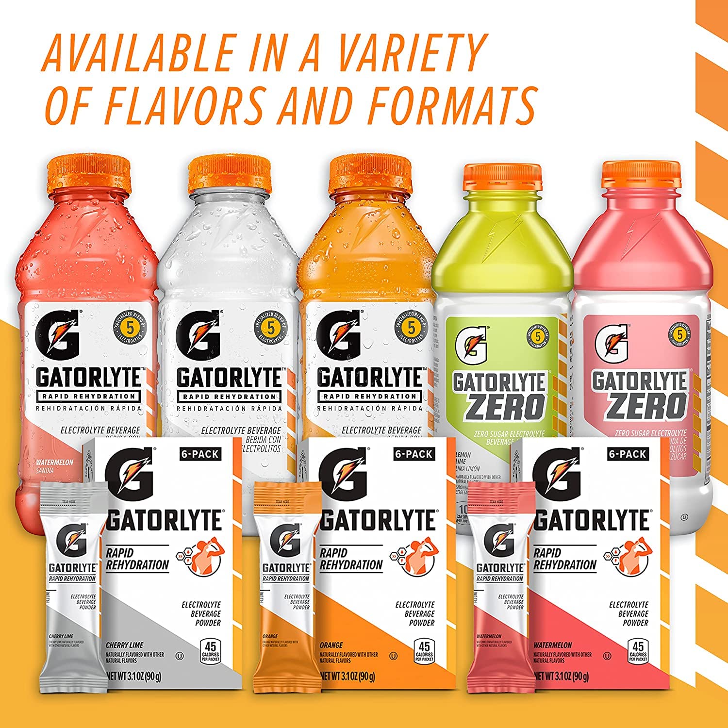 Gatorlyte Zero Strawberry Kiwi, 20 Fl Oz Bottle (Pack of 12)