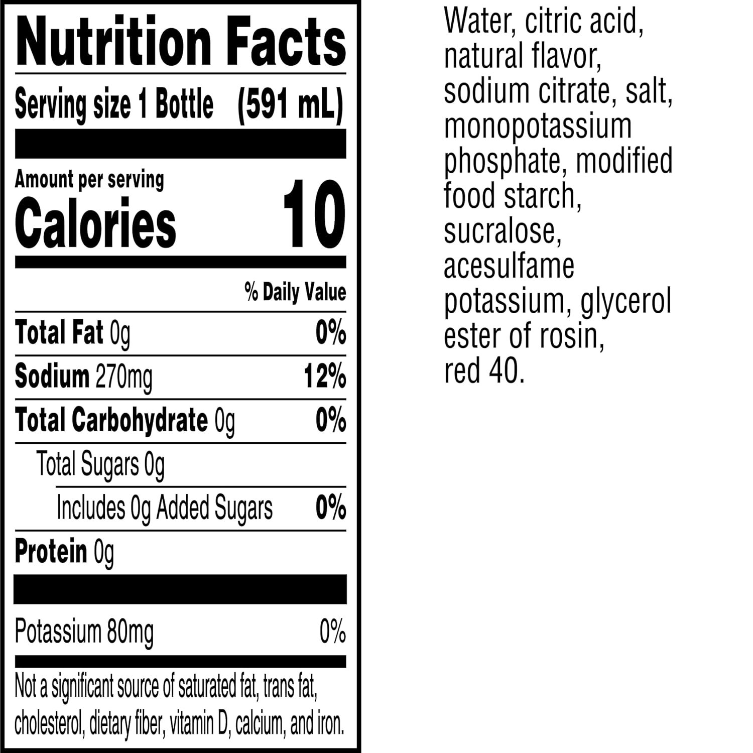 Gatorade Zero Sugar Thirst Quencher, Watermelon Splash, 20 fl oz Bottles, 8 Pack, Electrolytes for Rehydration