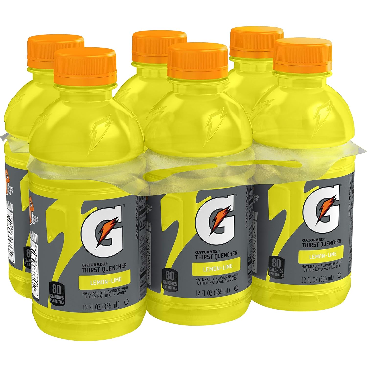 Gatorade Lemon Lime, 12 Fl Oz Bottles, 6 Pack