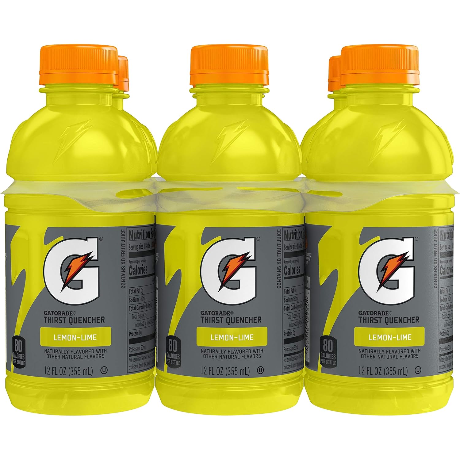 Gatorade Lemon Lime, 12 Fl Oz Bottles, 6 Pack