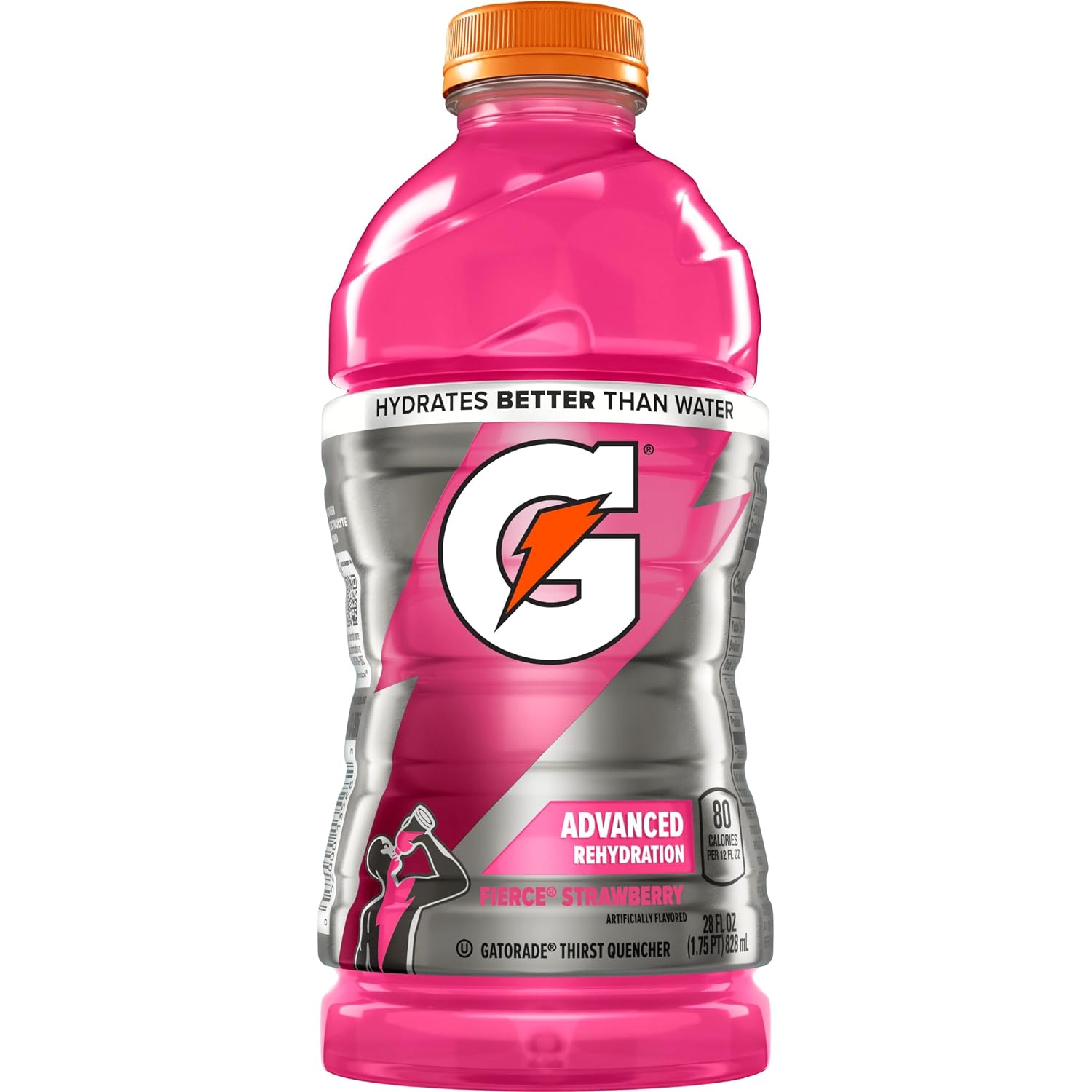 Gatorade Fierce Strawberry Thirst Quencher, 28 Fl Oz Bottle