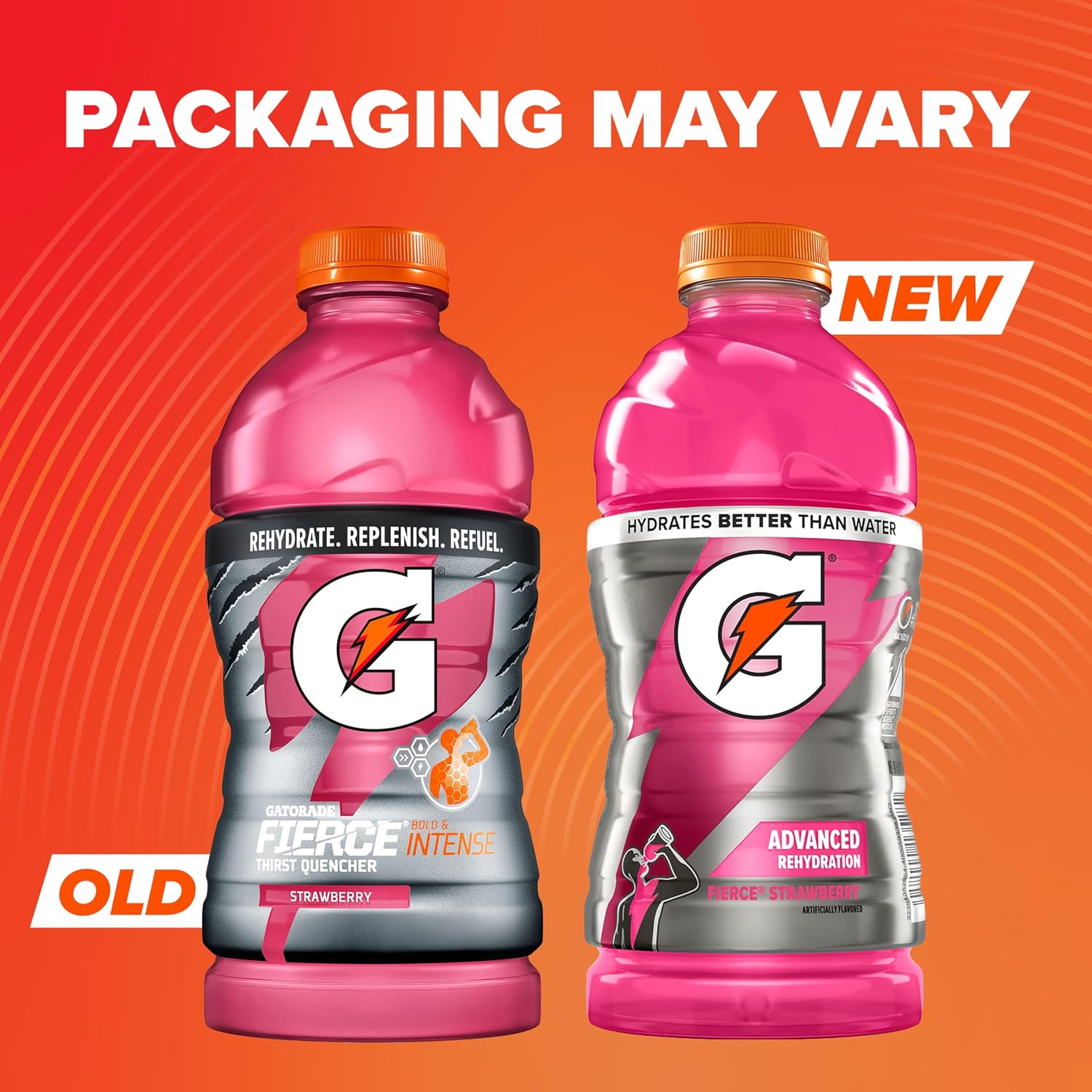 Gatorade Fierce Strawberry Thirst Quencher, 28 Fl Oz Bottle