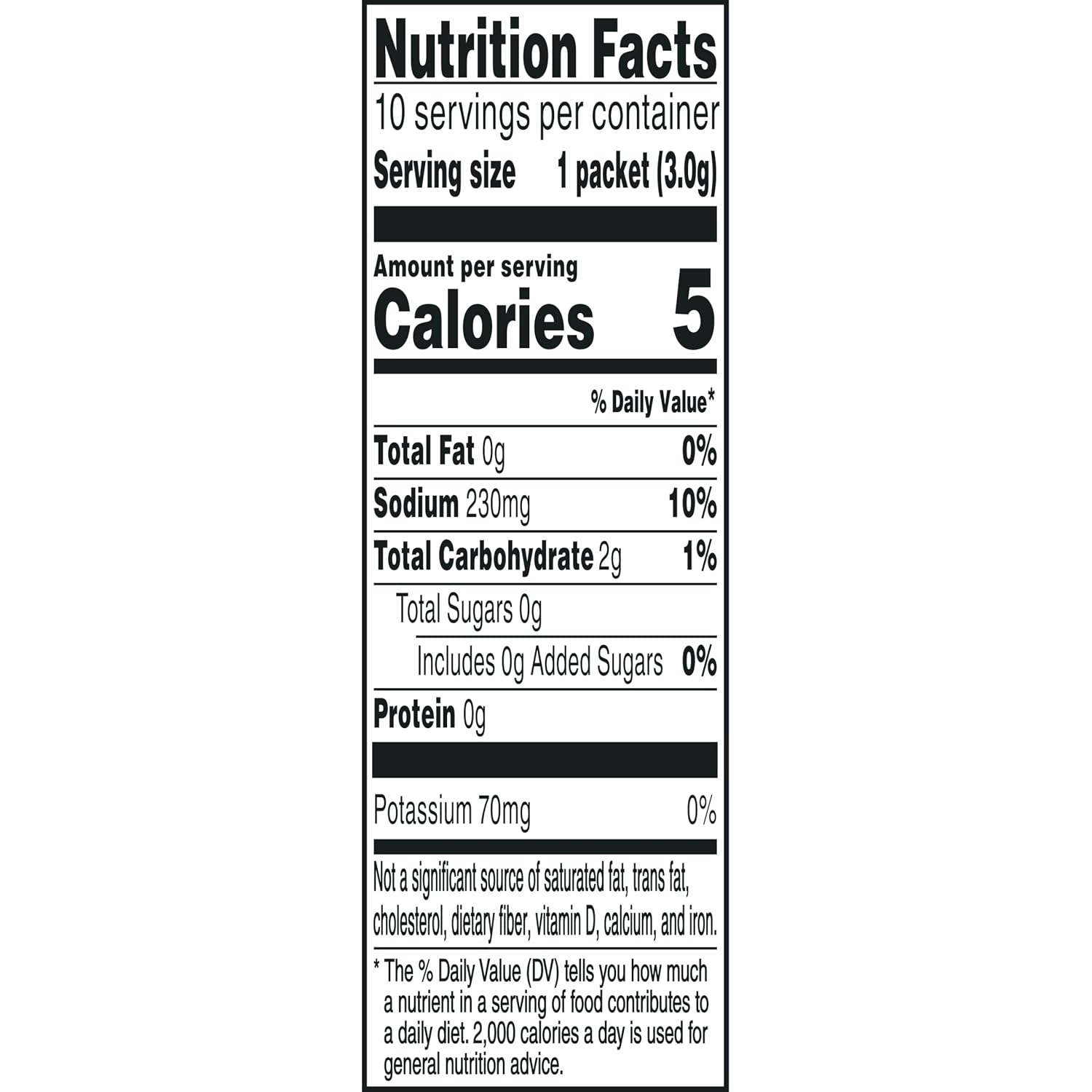 Gatorade - Sports Drinks G Zero Powder Packets Glacier Freeze, 0.10 Ounce(Pack of 10)