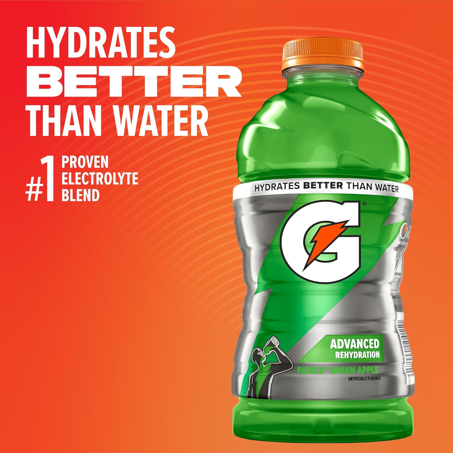 Gatorade Fierce Green Apple Thirst Quencher, 28 Fl Oz Bottle