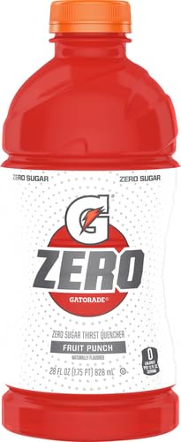 Gatorade G Zero Fruit Punch Thirst Quencher, 28 Fl Oz Bottle