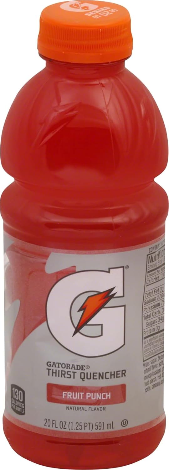 Gatorade Fruit Punch Thirst Quencher, 20 Fl Oz Bottle
