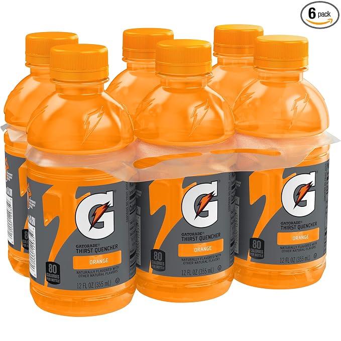Gatorade Orange Thirst Quencher, 12 Fl Oz Bottles, 6 Pack
