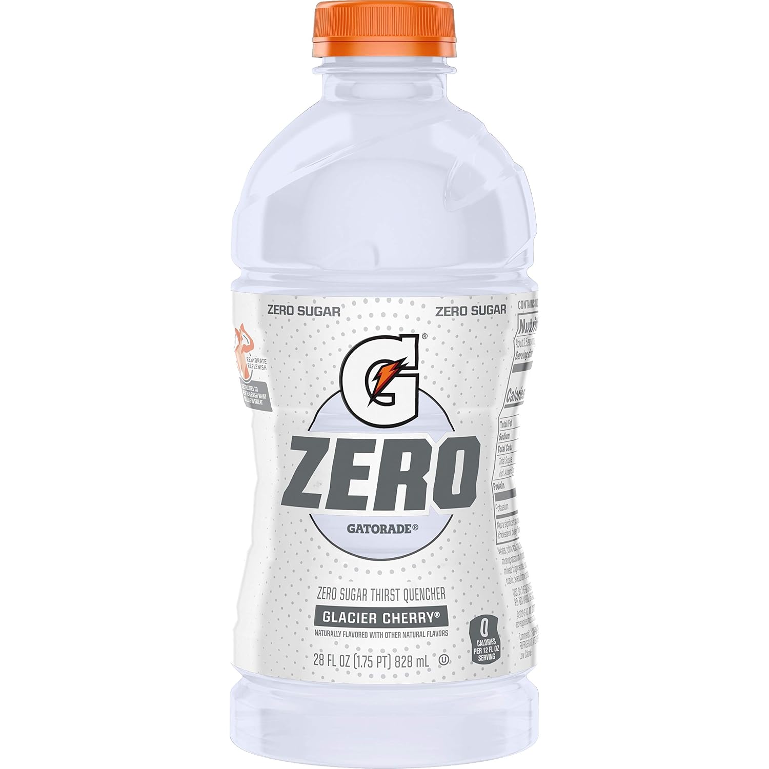 Gatorade Zero Thirst Quencher, Glacier Cherry, 28 Fl Oz Bottle