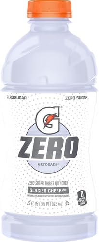 Gatorade Zero Thirst Quencher, Glacier Cherry, 28 Fl Oz Bottle