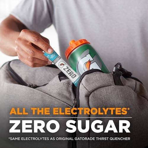 Gatorade G Zero Sports Drink Mix Powder Packets, Grape, Electrolyte Powder Drink Mix for Hydration, Zero Sugar, Total 120 Packets