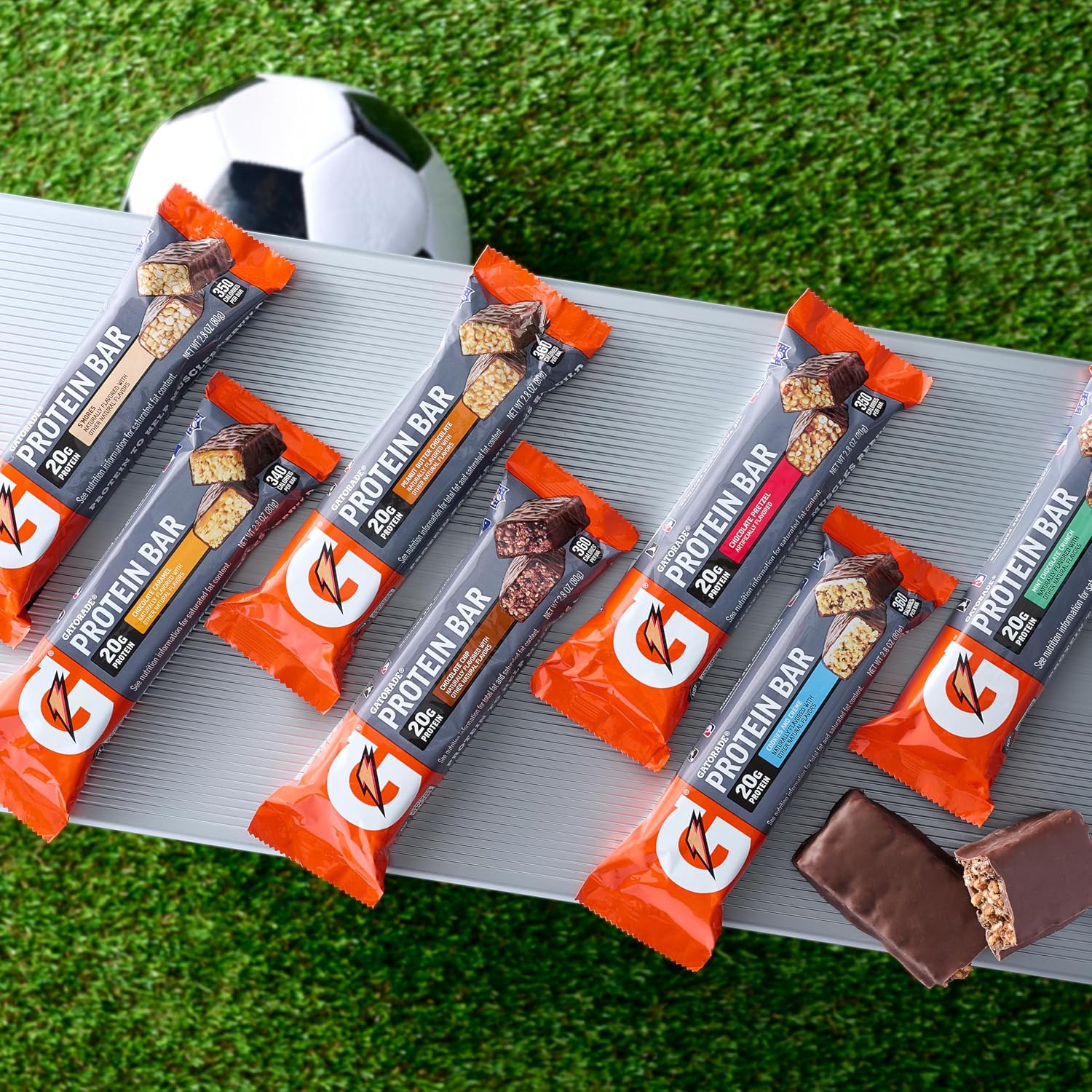 Gatorade Whey Protein Recover Bars, Chocolate Chip, 2.8 ounce bars (12 Count)