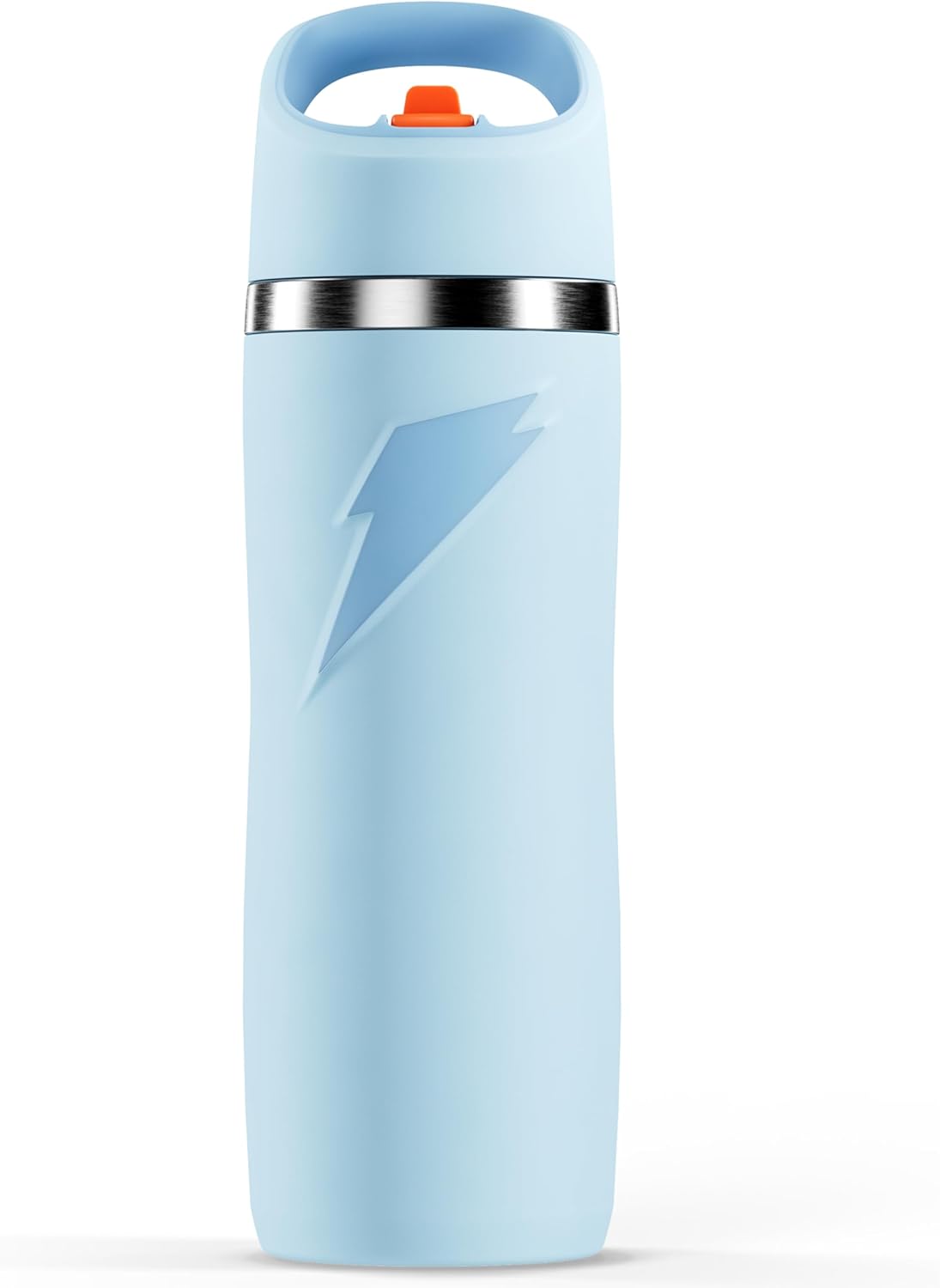 Gatorade 'Overtime' 22oz Stainless Steel Water Bottle, Straw Cap, Blue Light Blue