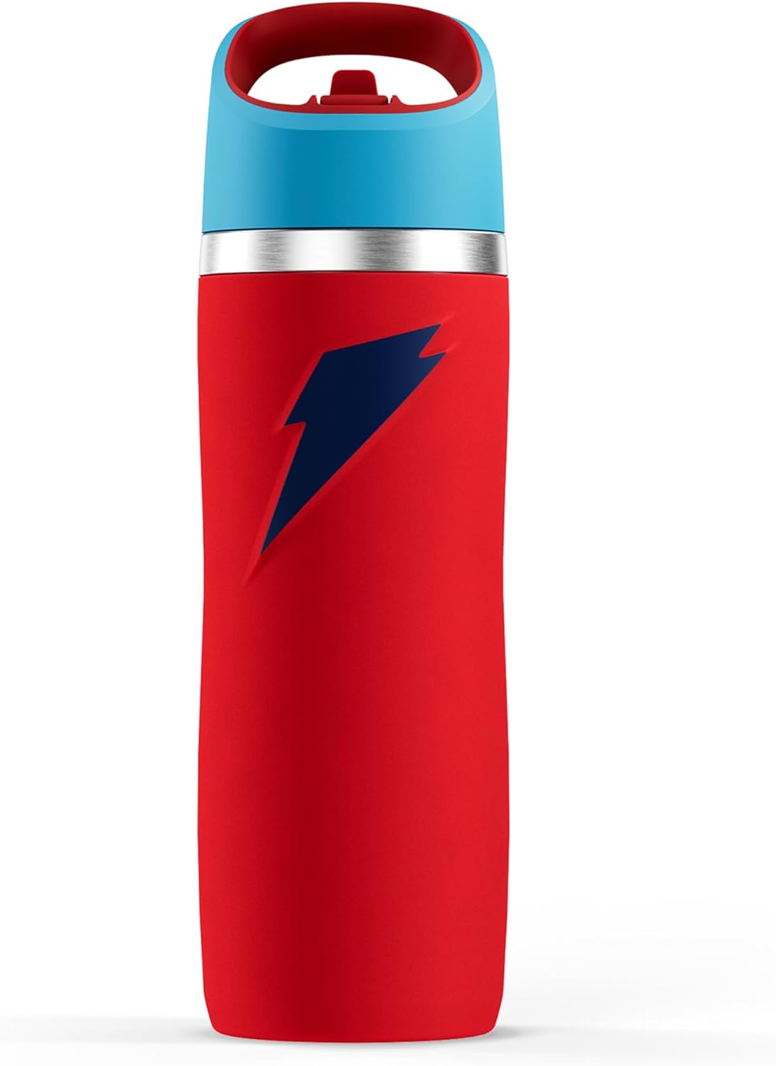 Gatorade 'Overtime' 22oz Stainless Steel Water Bottle, Straw Cap, RedBlue