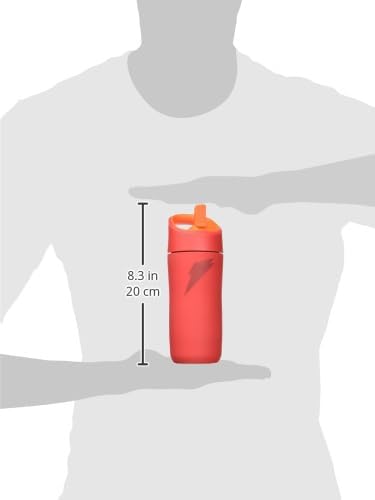 Gatorade Kids' Rookie Metal Water Bottle, 12oz, Stainless Steel Bottle, Double-Wall Insulation, Vacuum Insulated, Thermo Mug Red