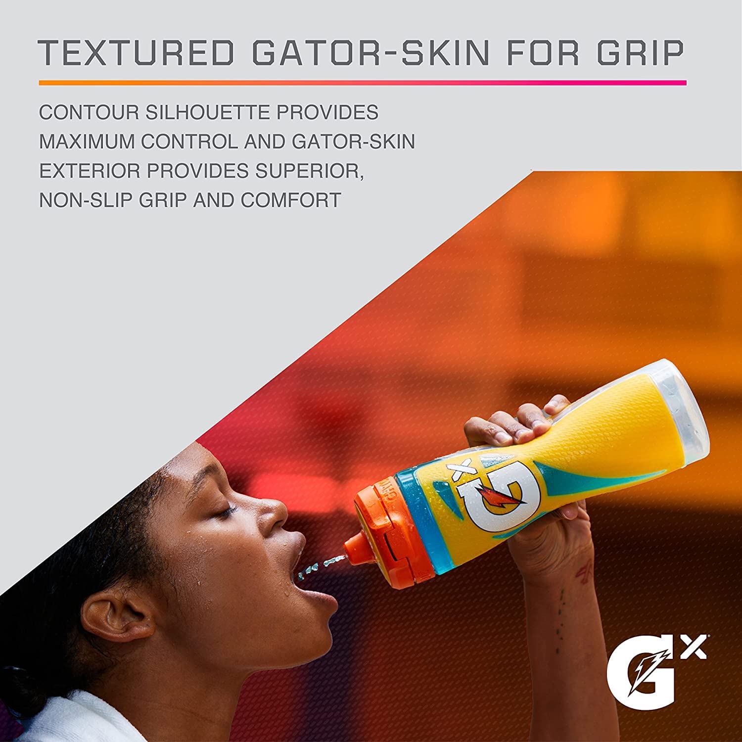 Gatorade Gx Bottle, Marble Blue, 30 Ounces