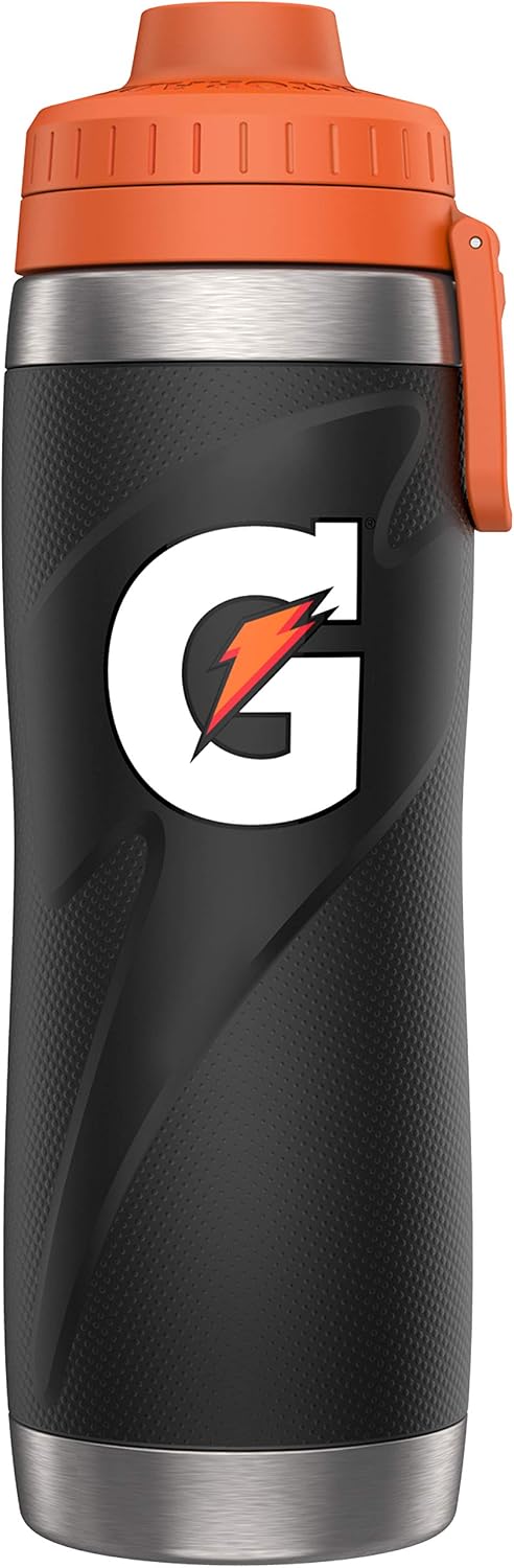 Gatorade Stainless Steel Sport Bottle, Black