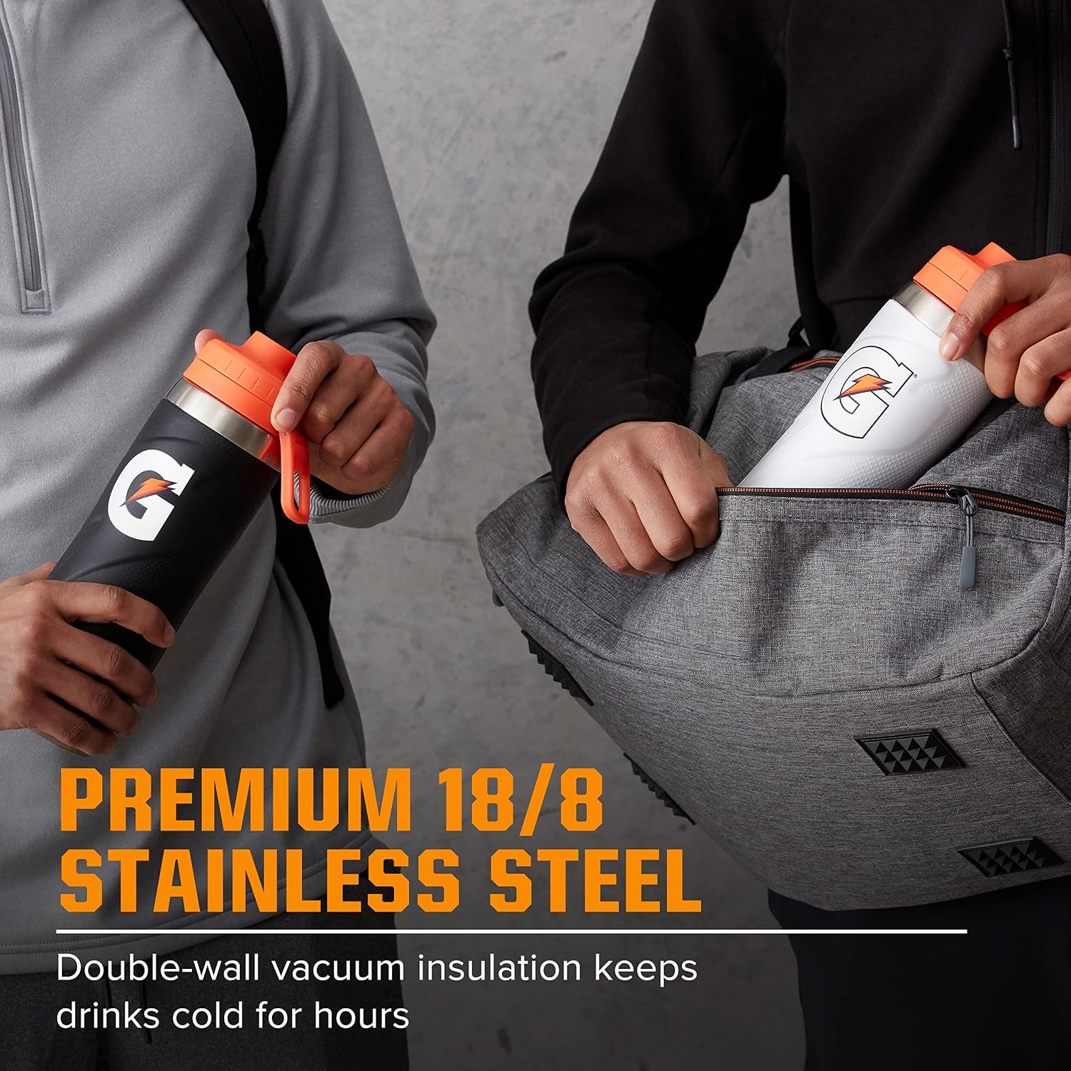 Gatorade Stainless Steel Sport Bottle, Black