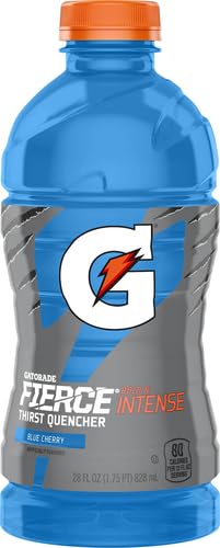Gatorade Fierce Thirst Quencher, Blue Cherry, 28oz Bottle
